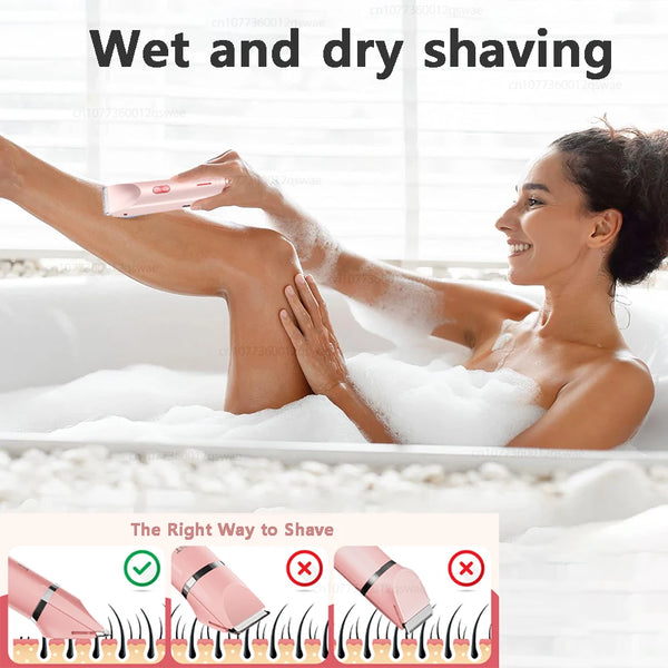 SmoothGlow Compact Electric Bikini Trimmer