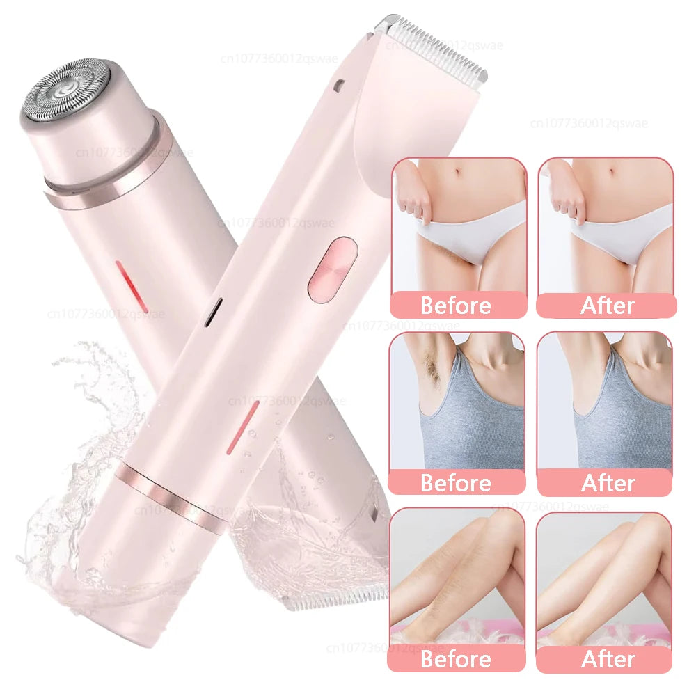 SmoothGlow Compact Electric Bikini Trimmer